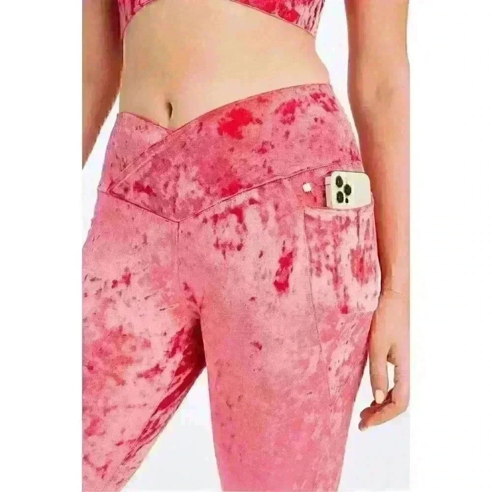 NEW! Fabletics Women's 1X Crushed Velour Crossover Legging NWT $74.95 - Picture 3 of 5
